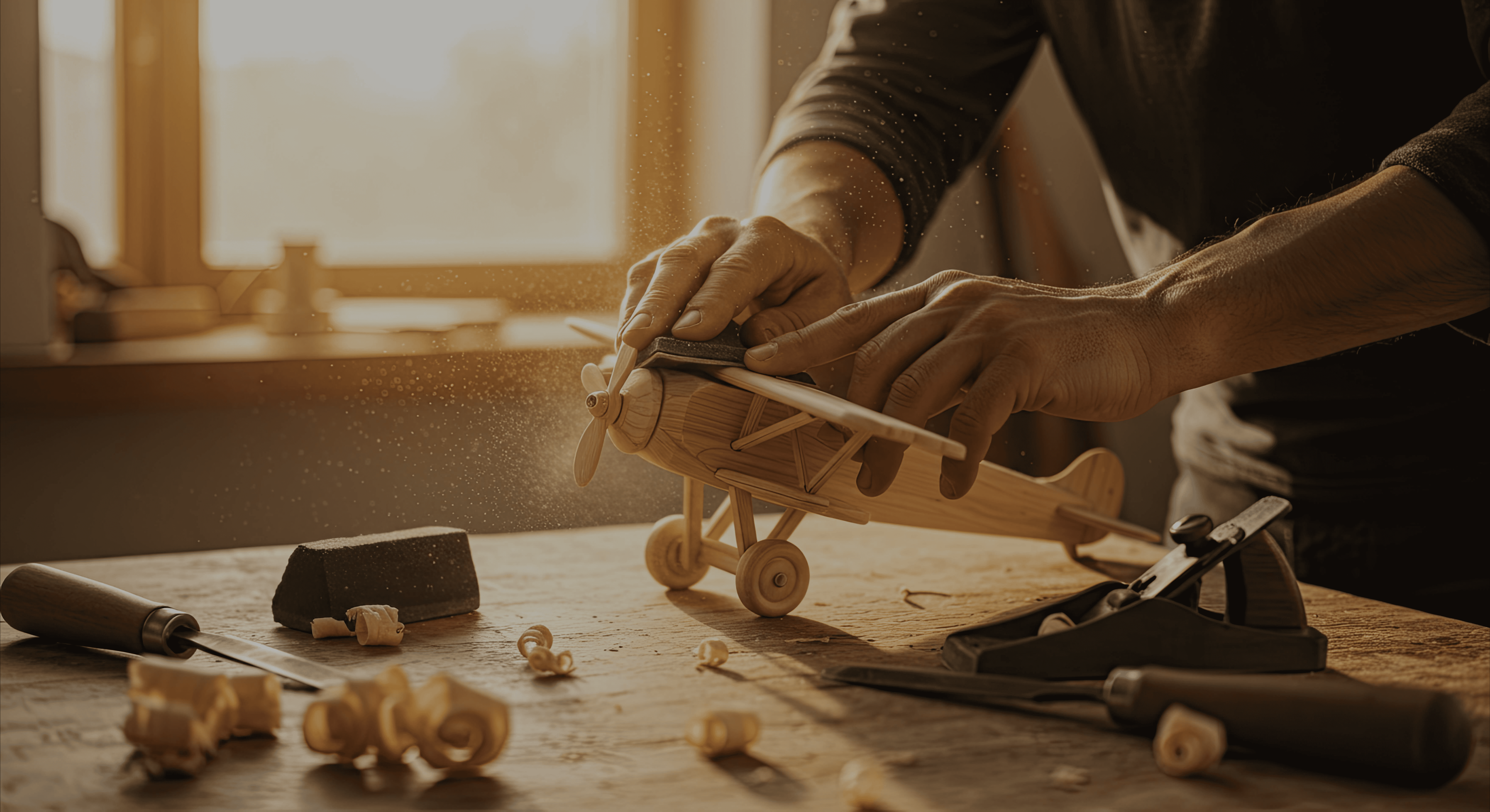 Le charme du bois, travaill� � la main.
&nbsp;.